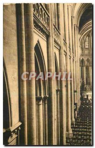 Old Postcard Cathedral Coutances perspective on Nef