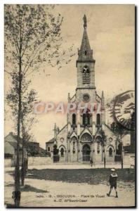 Old Postcard Issoudun Place De Vouet ND du Sacre Coeur