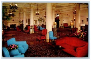1962 Interior View of Empress Hotel Victoria British Columbia Canada Postcard