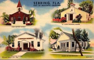 Florida Sebring First Baptist Church Christian Church St Agnes Episcopal Chur...