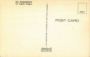 BILL GRABARKEWITZ ~ LOS ANGELES DODGERS BASEBALL POSTCARD