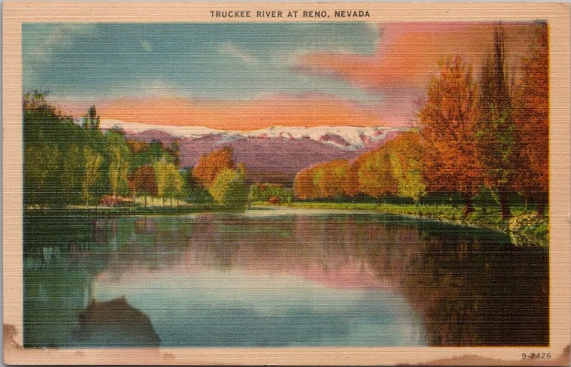 Truckee River at Reno Nevada Postcard PC491