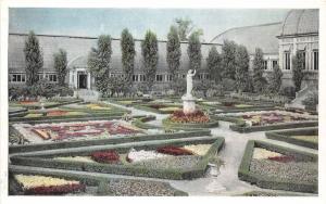 St Louis MO~Missouri Botanical Garden~Statue of Juno~1920s Postcard