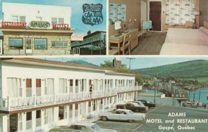 GASPE, Quebec, 1950-60s; Adams Motel & Restaurant