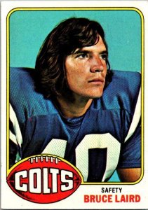 1976 Topps Football Card Bruce Laird Baltimore Colts sk4313