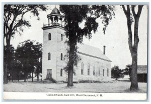 c1960s Union Church Built 1771 West Claremont New Hampshire NH Unposted Postcard