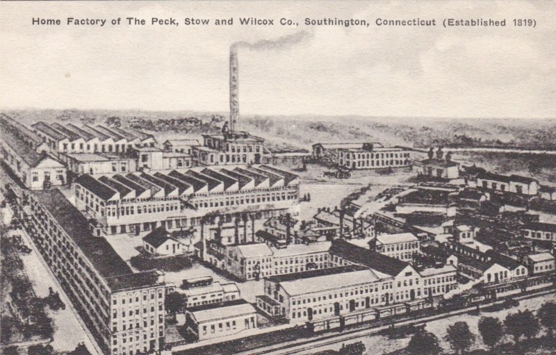 Connecticut Southington Peck Stow & Wilcox Company Home Factory Albertype sk554