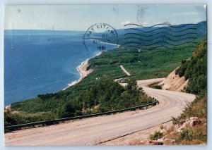 1991 Cape Breton Nova Scotia Vintage Postcard Wreck Cove Cape Smokey Cabot Trail