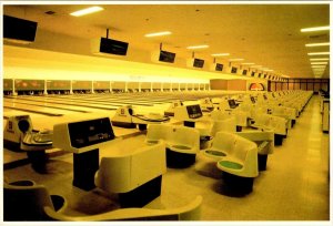 Las Vegas, NV Nevada SHOWBOAT CASINO BOWLING LANES/ALLEY  PBA Tour  4X6 Postcard