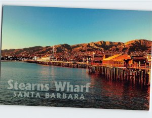 Postcard Stearns Wharf, Santa Barbara, California