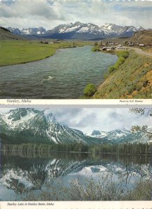 2~4X6 Postcards Stanley ID Idaho HOMES~HIGHWAY 75 & STANLEY LAKE Sawtooth Valley