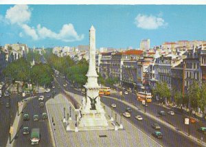 Portugal Postcard - Lisbon - The Restorers Square and The Liberty Avenue -TZ5471