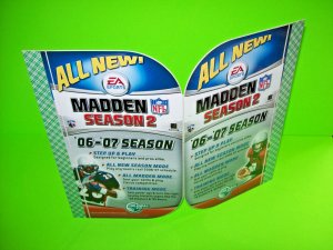 Madden Season 2 Original 2006 NOS Video Arcade Game Topper Display