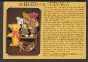 The LEGEND of the TEDDY BEAR Theodore (Teddy) Roosevelt's administration