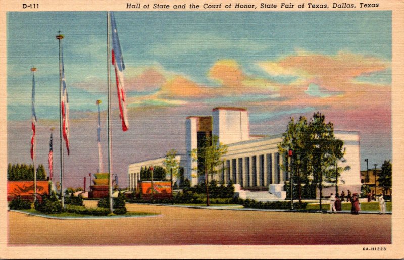 Texas Dallas Hall Of State and Court Of Honor Texas State Fair Curteich