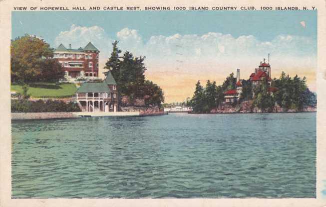 Hopewell Hall - Castle Rest - Thousand Island Country Club - New York - pm 1927