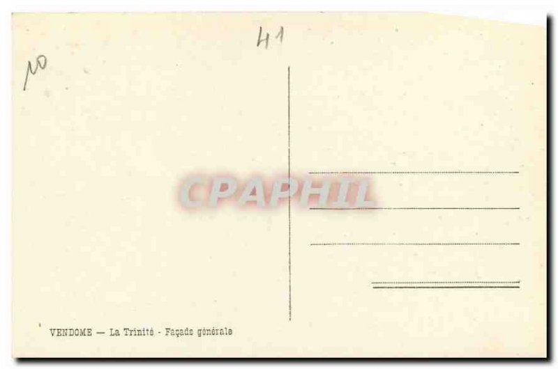 Old Postcard Vendome Trinidad frontage General
