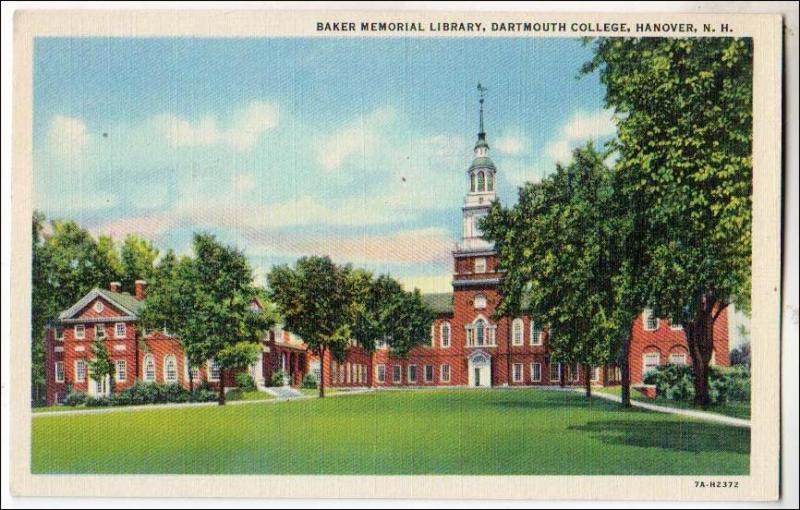 Baker Memorial Library, Dartmouth College, Hanover NH
