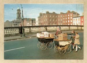 Dublin, Ireland Express Delivery People Pushing Baby Carriages  Postcard