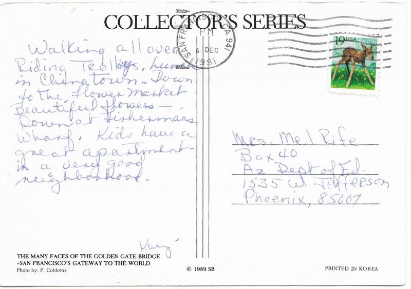 California, Golden Gate Bridge. Nice.   used