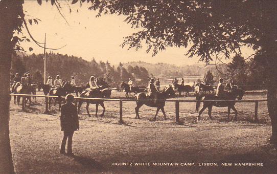 Horseback Riding Ogontz White Mountain Camp Lisbon New Hampshire Artvue