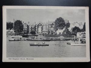 Cumbria: Old England Hotel, Bowness, Old Postcard