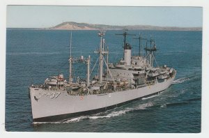 P2375,  vintage postcard navy ship an attack transport uss cavalier