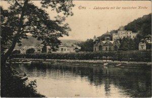 Bad Ems Lahnpartie m.d. Russischen Kirche GERMANY (1121786)