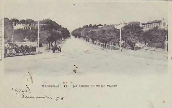 Marseille Le Prado Vu De La Plage Provence Alpes Cote D