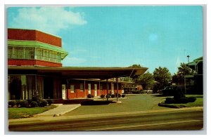 Vintage 1950's Advertising Postcard Clarendon Hotel Court Motel Washington DC