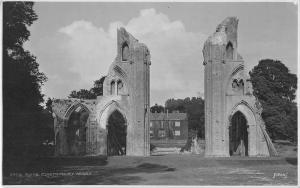 BR68894  ruins glastonbury abbey   uk  judges 3402 real photo