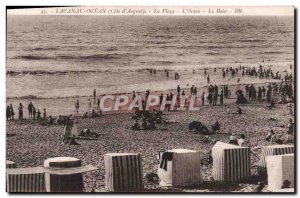 Old Postcard Lacanau Ocean Beach The L & # 39ocean Bath