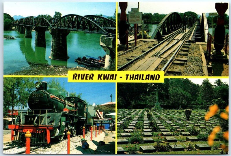 Postcard - River Kwae Bridge - Kanchanaburi, Thailand