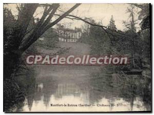 Old Postcard Montfort Rotrou the Sarthe Chateau ISSUE 3