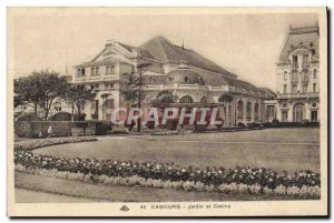 Old Postcard Cabourg Gardens and Casino