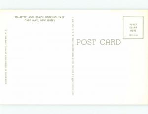 Unused Pre-1980 BEACH SCENE Cape May New Jersey NJ d6815