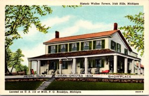 Postcard Historic Walker Tavern U.S. 112 in Irish Hills, Michigan