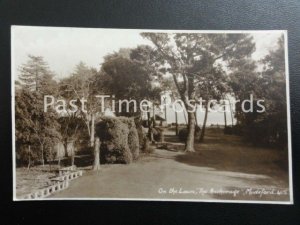 Dorset MUDEFORD The Anchorage - On The Lawn c1920's RP Postcard by E.A.S. 405