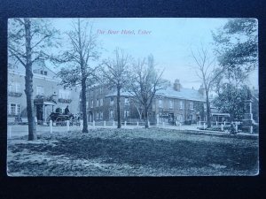 London Surrey ESHER The Bear Hotel, Shop & Statue c1905 Postcard by A.S. Series