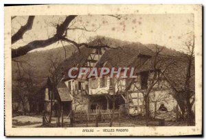 Old Postcard Andlau Old Houses