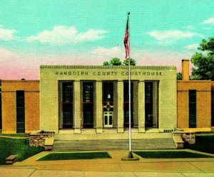 Pocahontas Arkansas AR Randolph County Court House 1920s UNP Vtg Postcard M13