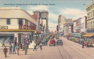 Florida Tampa Franklin Street Looking North Madison Drug Store