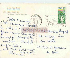 Modern Postcard Saint Raphael (Var) the French Riviera Var view Generale has ...