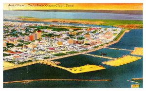 Postcard AERIAL VIEW SCENE Corpus Christi Texas TX AQ5260