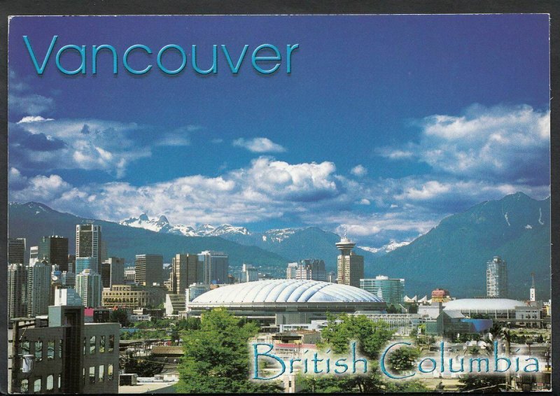 Canada Postcard - Vancouver Skyline With BC Place & GM Place   B2454