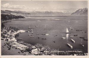 Switzerland Lausanne Ouchy La Rade et les Alpes 1959 Photo