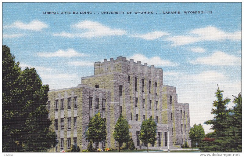 Liberal Arts Bldg , University of Wyoming , LARAMIE , Wyoming , 30-40s