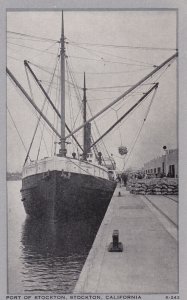 California Stockton Freighter Docked At The Port Of Stockton