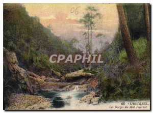 Postcard Old Esterel Gorges Evil Infernet