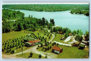 Rutter Ontario Canada Postcard Moonlight Bay Camp c1950's Unposted Vintage